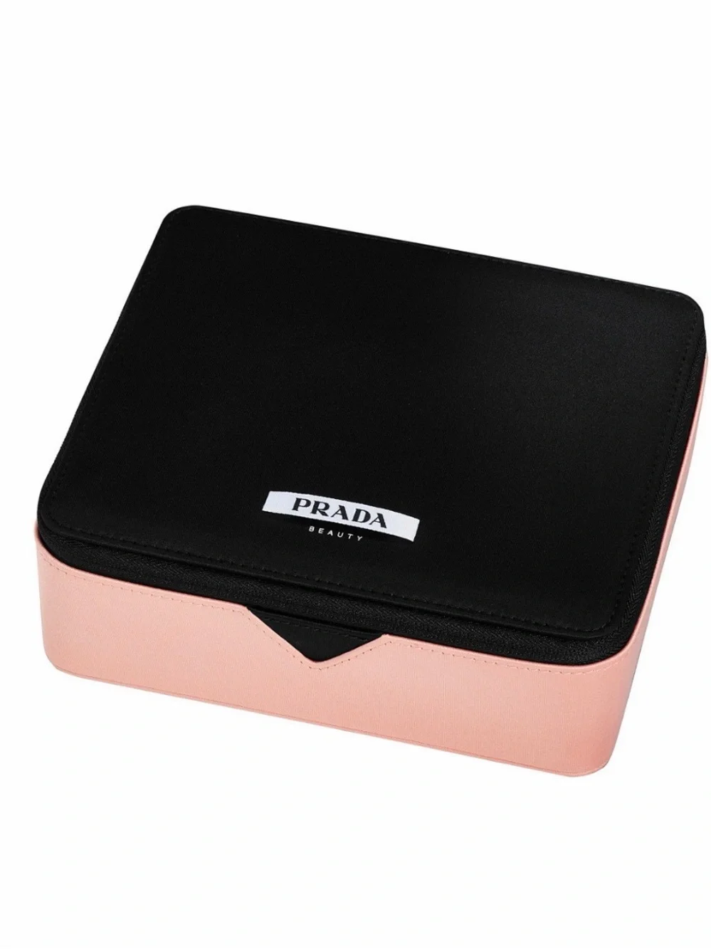Prada Black and Pink Cosmetic Accessory Case